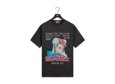 Kith x Capcom Chun Li Champion Edition Vintage Tee "Black"