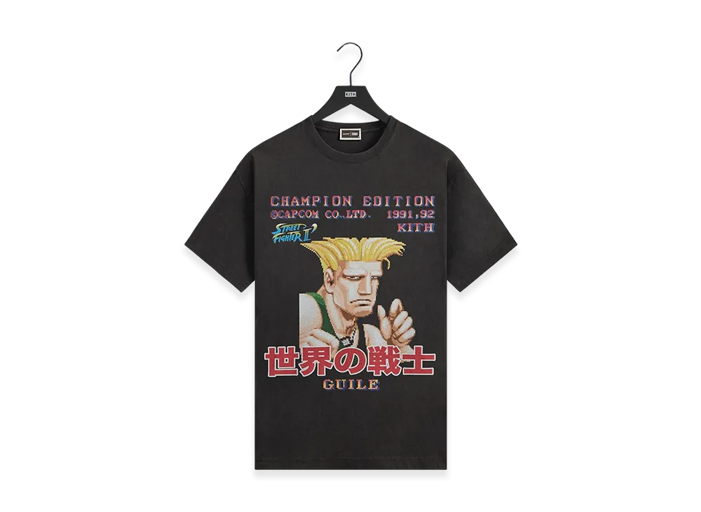 Kith x Capcom Guile Champion Edition Vintage Tee "Black"