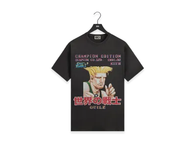 Kith x Capcom Guile Champion Edition Vintage Tee "Black"