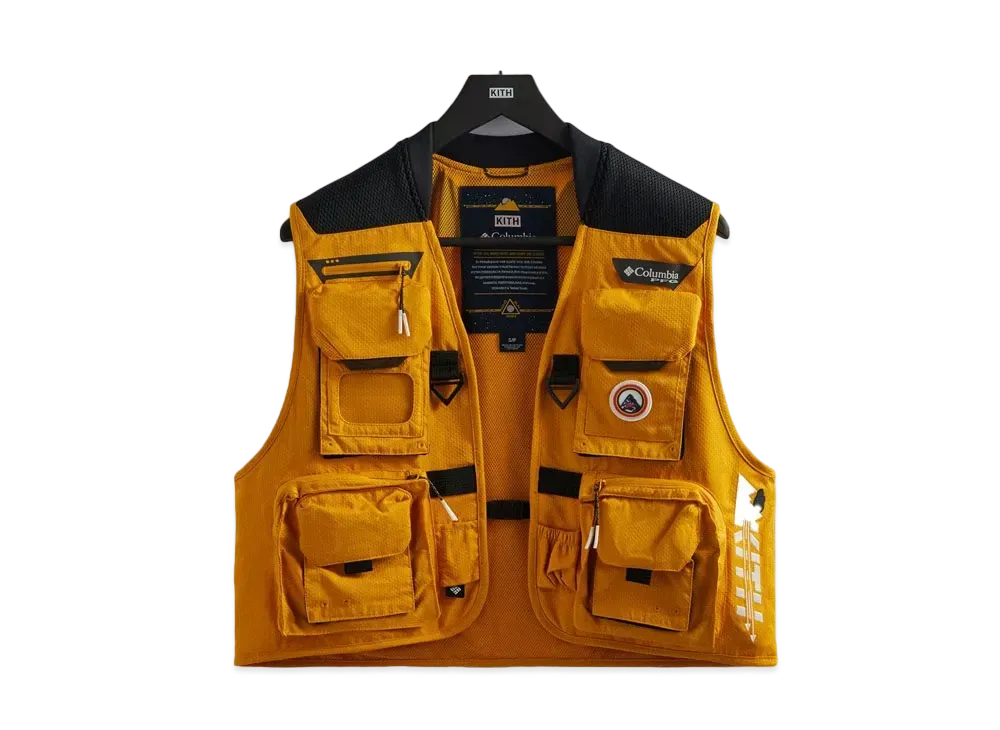 Kith x Columbia Henrys Fork V Vest "Bright Gold"