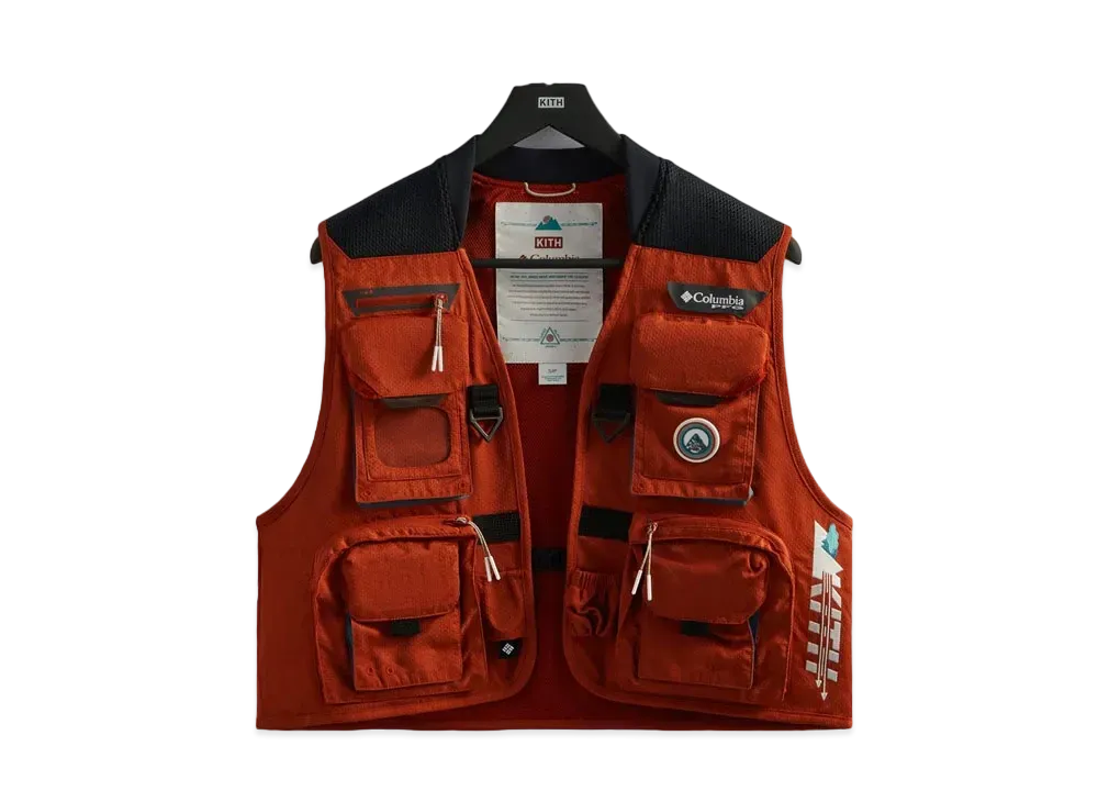Kith x Columbia Henrys Fork V Vest "Sanguine"