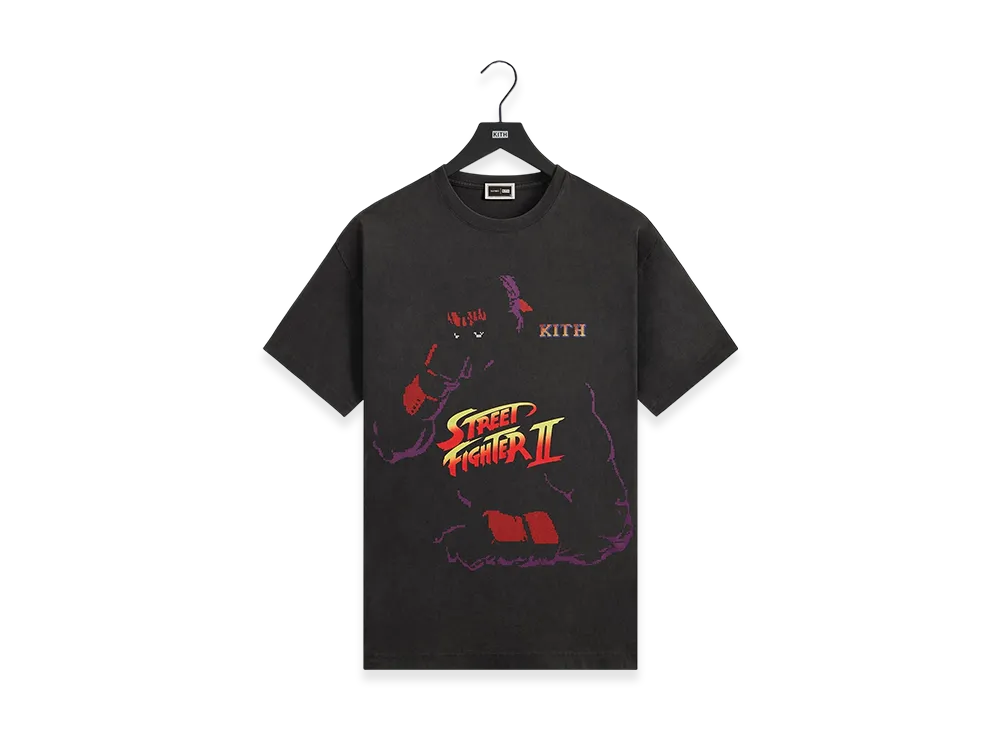 Kith x Capcom Ryu Needle Point Vintage Tee "Black"