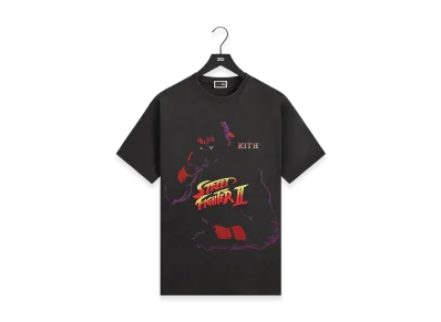 Kith x Capcom Ryu Needle Point Vintage Tee "Black"
