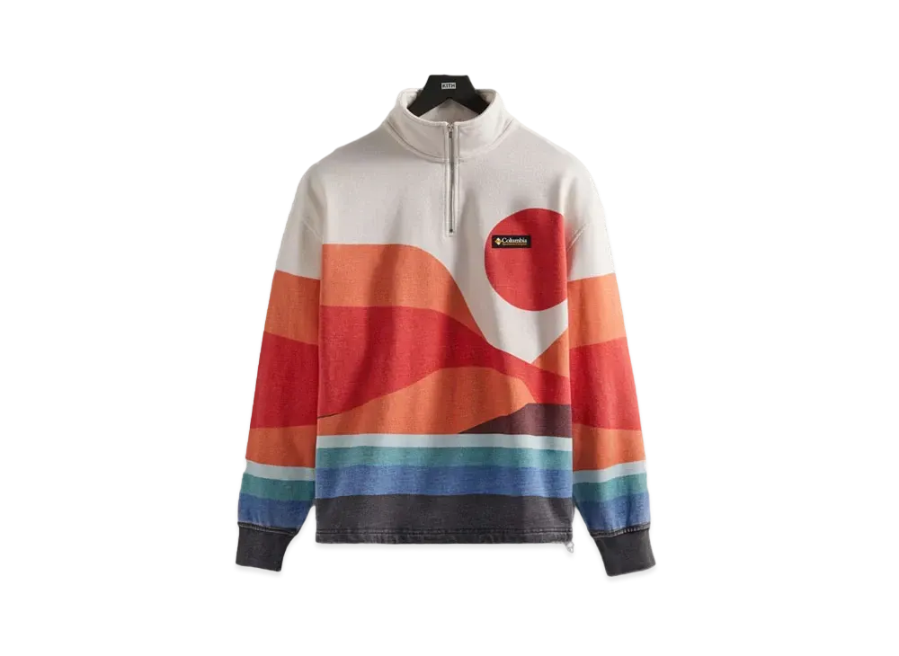 Kith x Columbia Quarter Zip "Red Hibiscus"