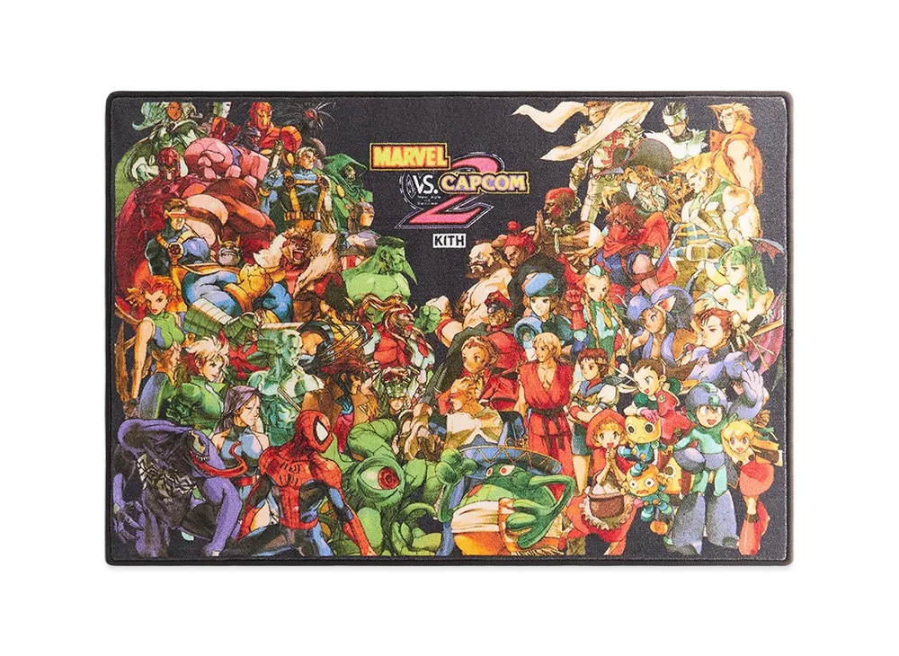 Kith x Marvel vs. Capcom Printed Area Rug "Black"