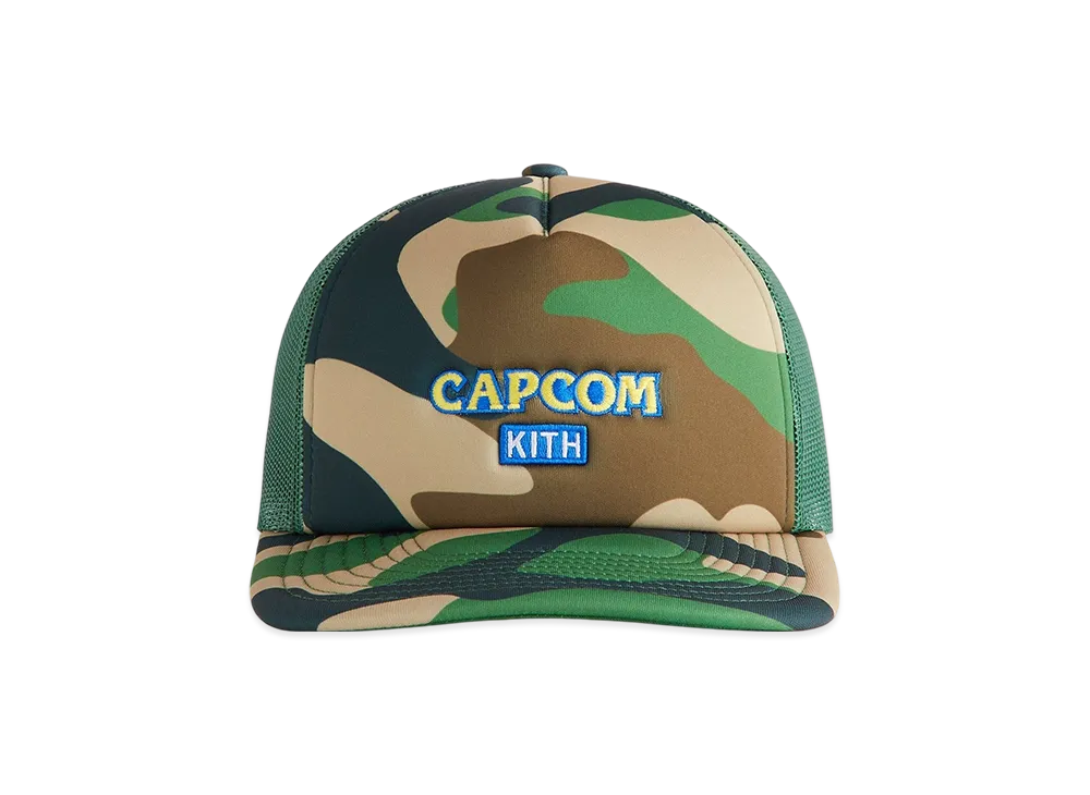 Kith x Capcom Camo Nolan Trucker Hat "Camo"