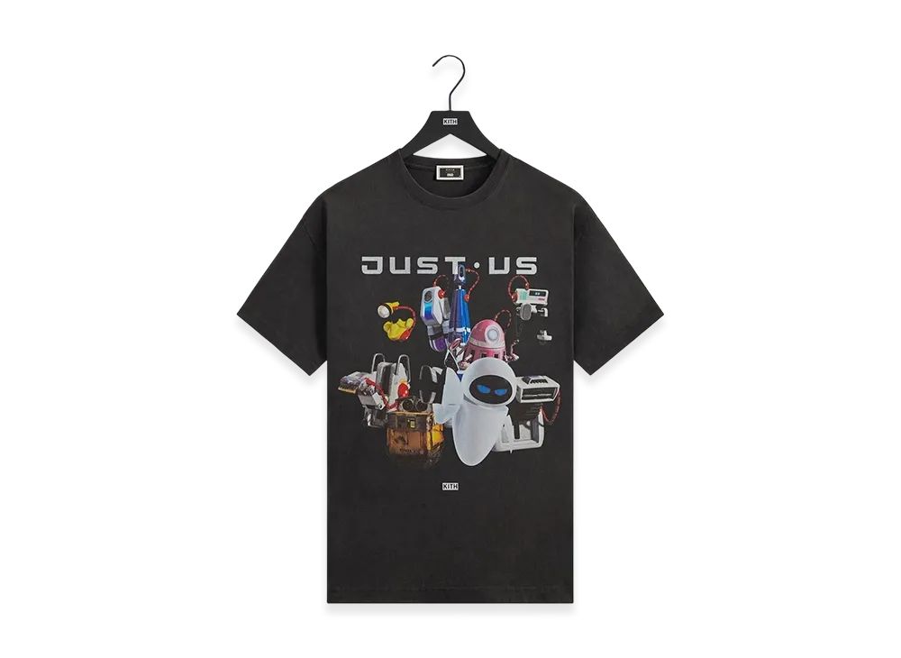 Kith x Disney Pixar WALL-E Just Us Vintage Tee "Black"