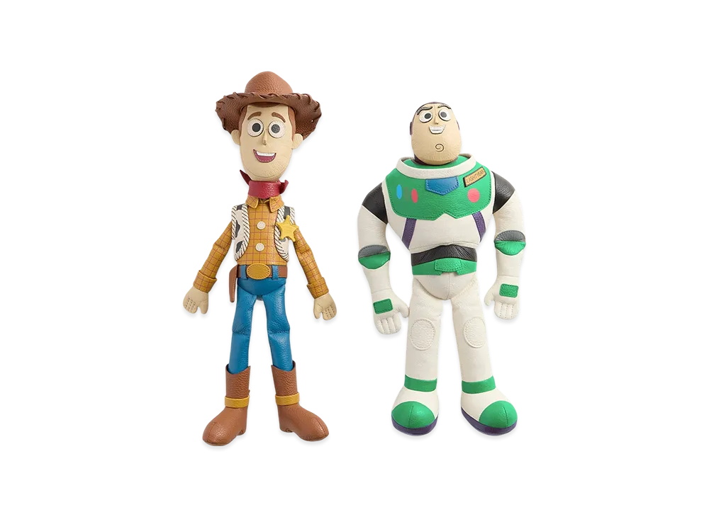 Kith x Disney Pixar Woody & Buzz Lightyear Leather Plush Dual Pack "Multi"
