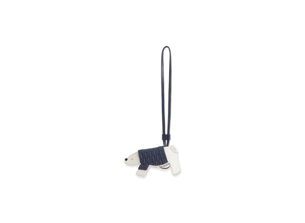 Kithmas Monogram Leather Polar Bear Bag Charm "Nocturnal"