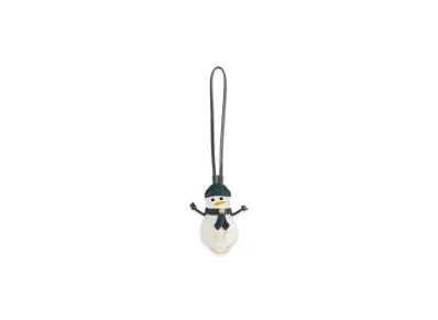 Kithmas Monogram Leather Snowman Bag Charm "Stadium"