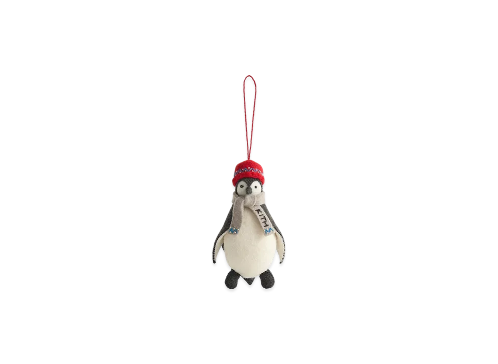Kithmas for Craftspring Penguin Ornament "Grey/Red"