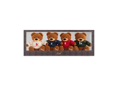 Kithmas Set of 4 Teddy Bears "Multi"
