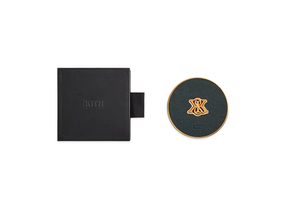 Kithmas Crest Set of 4 Leather Coasters "Stadium"