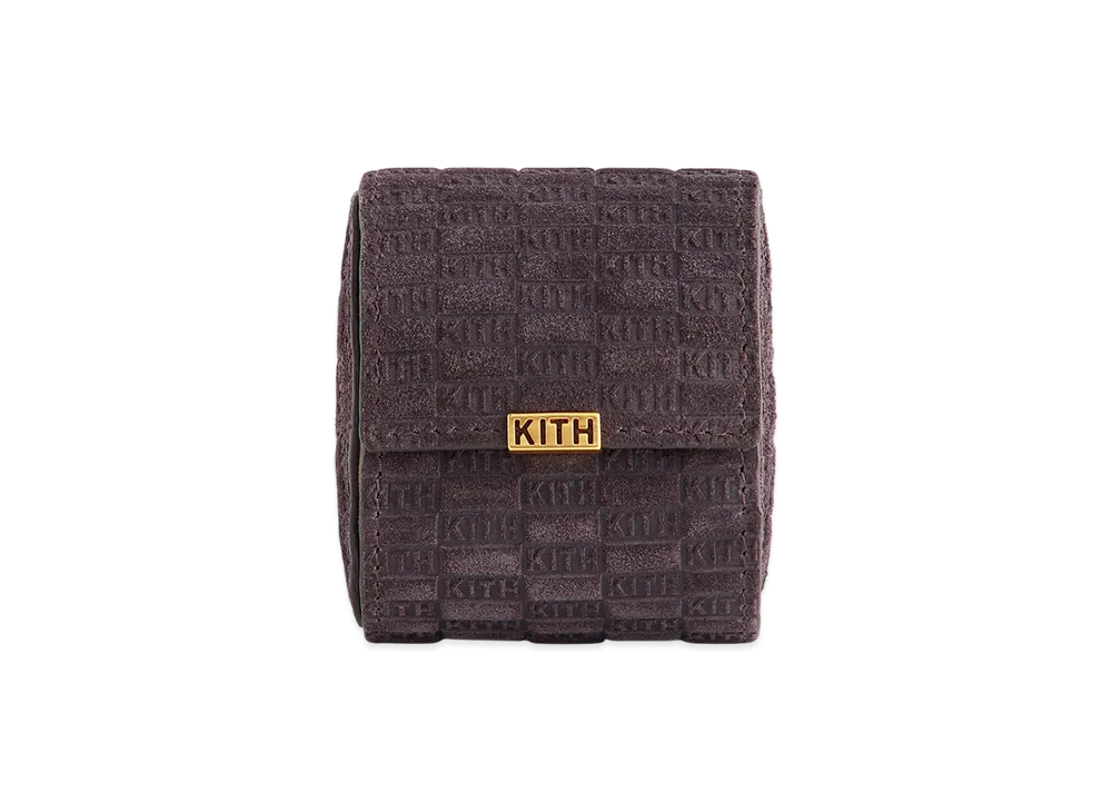 Kithmas Monogram Suede Leather Single Watch Roll "Incognito"