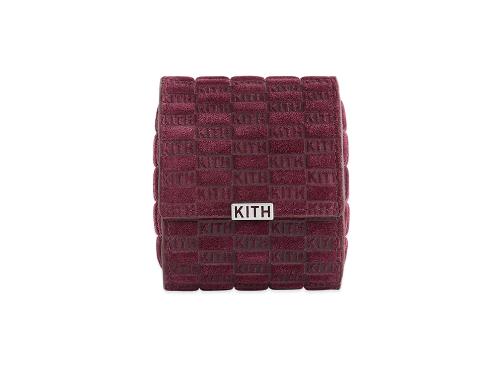 Kithmas Monogram Suede Leather Single Watch Roll "Magma"