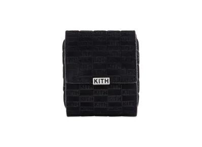 Kithmas Monogram Suede Leather Single Watch Roll "Black"
