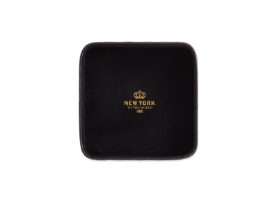 Kithmas Monogram Leather Catchall Tray "Black"