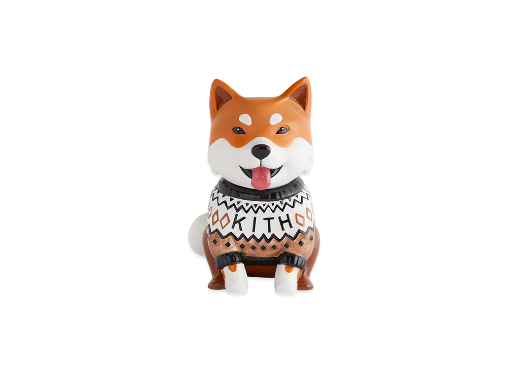 Kithmas Ceramic Shiba Inu Cookie Jar "Nocturnal"