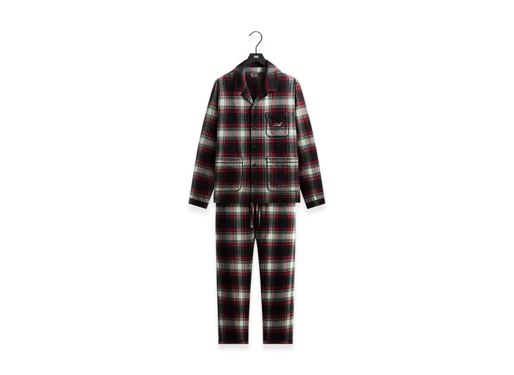Kithmas Plaid Pajama Set "Black"