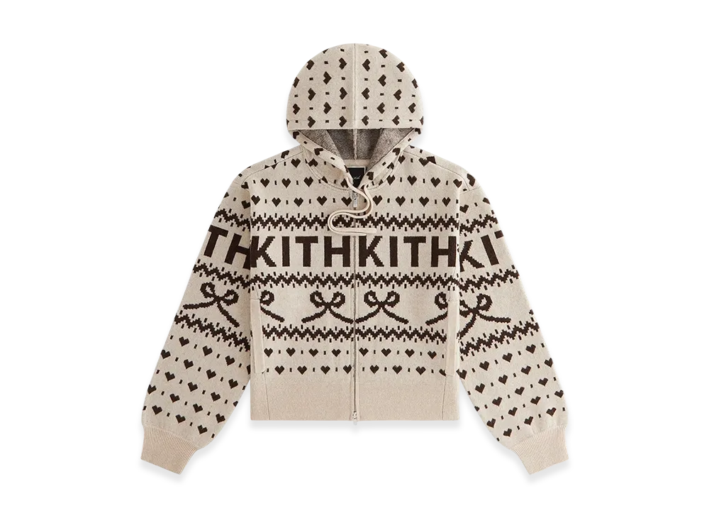 Kithmas Women Tanner Ribbon Sweater Hoodie "Sandrift"