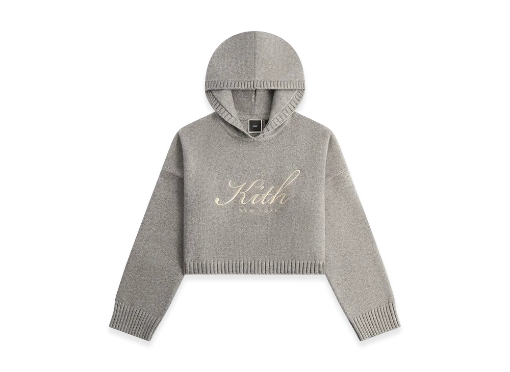 Kithmas Women Freja Cropped New York Hoodie "Graphite"