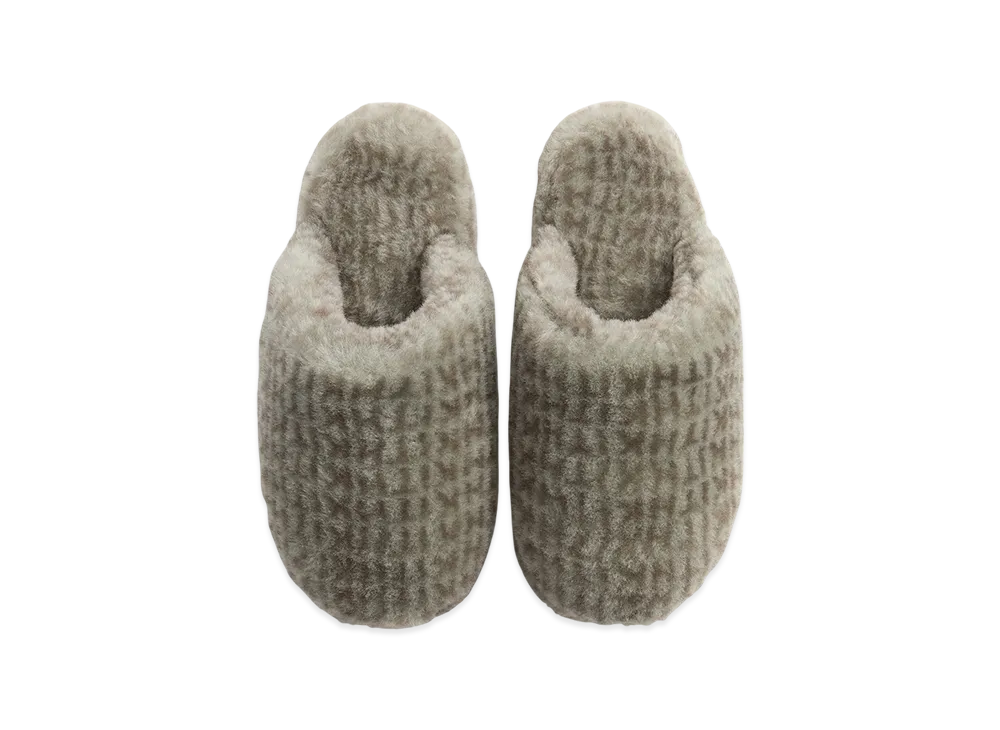 Kithmas Women Monogram Shearling Slippers "Palais"