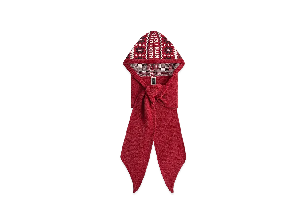 Kithmas Women Fair Isle Hooded Scarf "Allure"