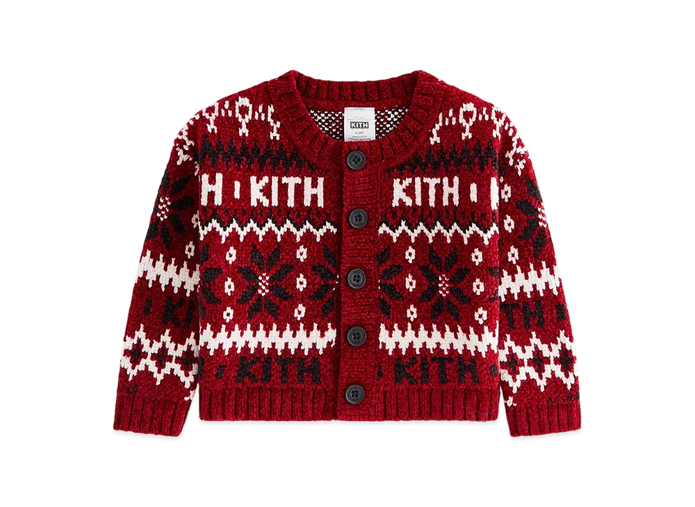 Kithmas Baby Fair Isle Chenille Cardigan "Allure"