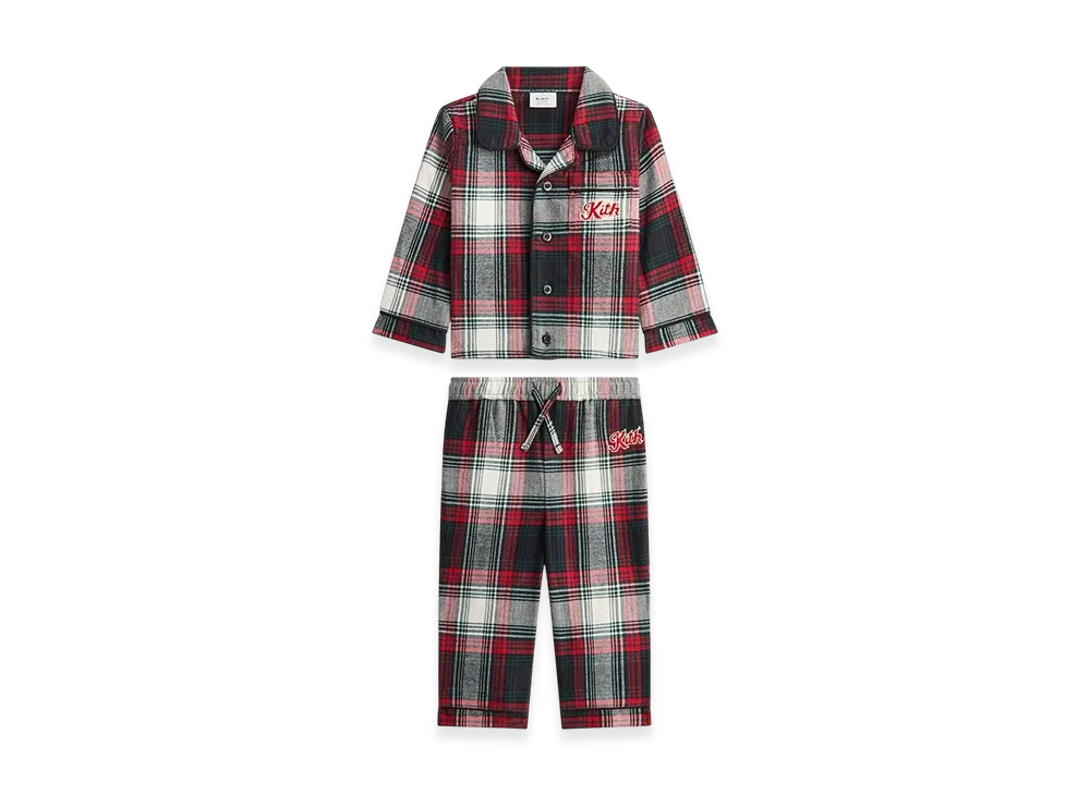 Kithmas Baby Plaid Lounge Set "Black"