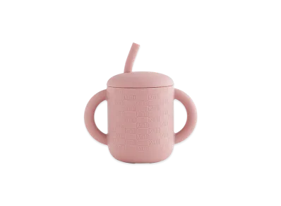 Kith Kids for Mushie Silicone Training Cup & Straw "Dusty Quartz"