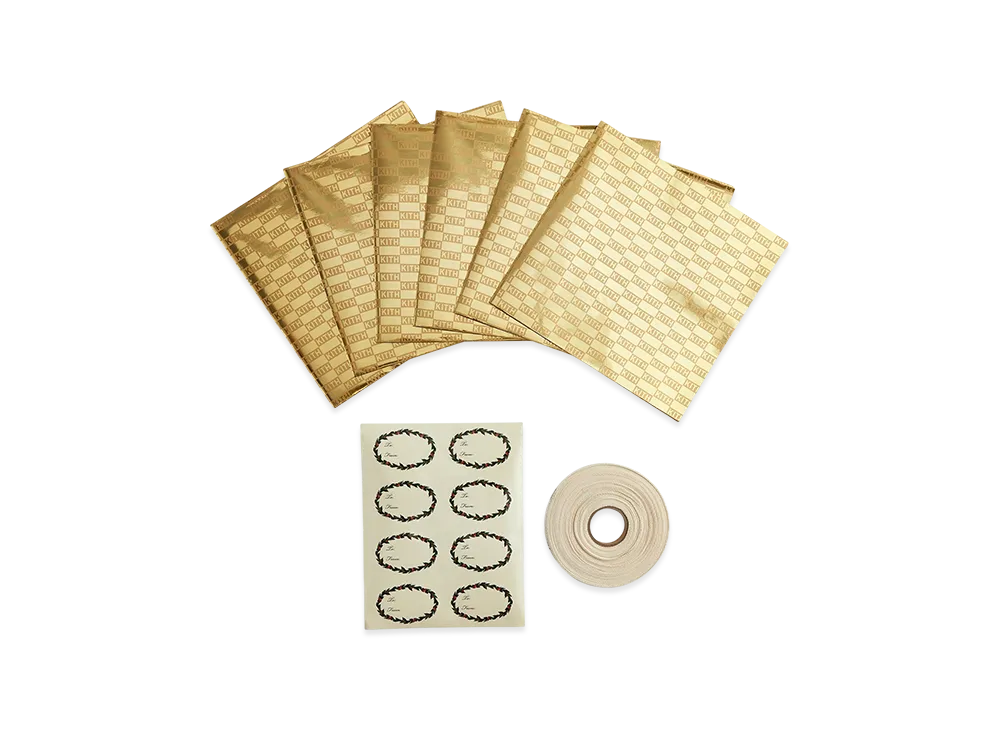 Kithmas Gift Wrapping Set "Bright Gold"