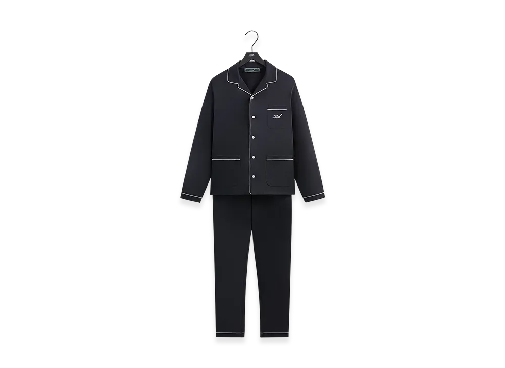 Kithmas Script Pajama Set "Black"