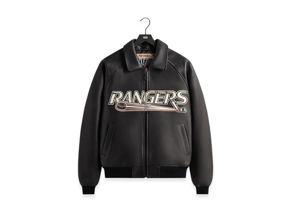 Kith x AVIREX x The New York Rangers Bomber Jacket 