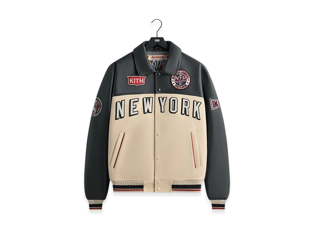 Kith x AVIREX x The New York Rangers Bomber Jacket "Navy"