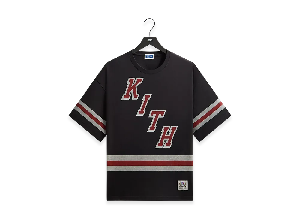 Kith x The New York Rangers Retro Centennial Bishop Tee "Black"