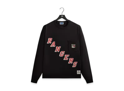 Kith x The New York Rangers Retro Vintage Long Sleeve Quinn Tee "Black"