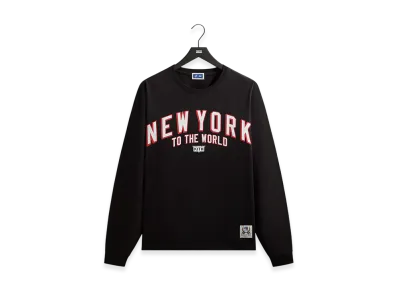 Kith x The New York Rangers New York Vintage Long Sleeve Quinn Tee "Black"