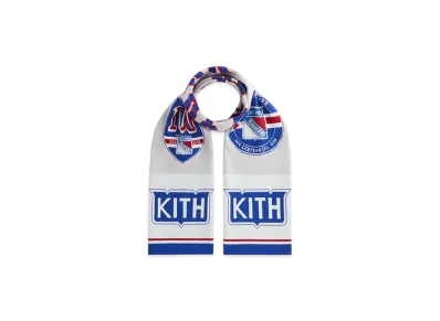 Kith x The New York Rangers Centennial Jacquard Knit Scarf "Light Heather Grey"