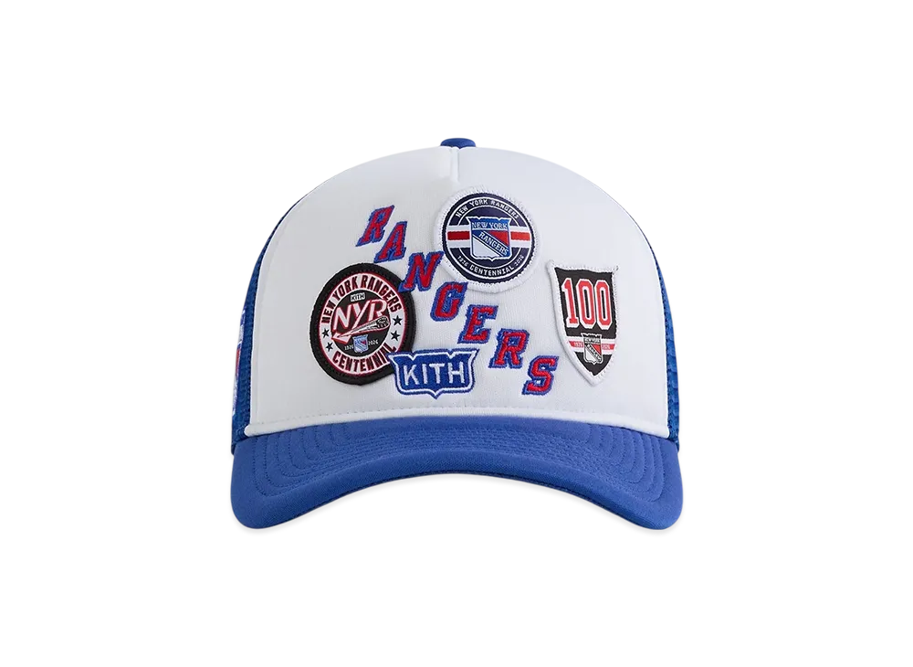 Kith x New Era x The New York Rangers 9FORTY Poly Foam Trucker Hat "Cyclone"