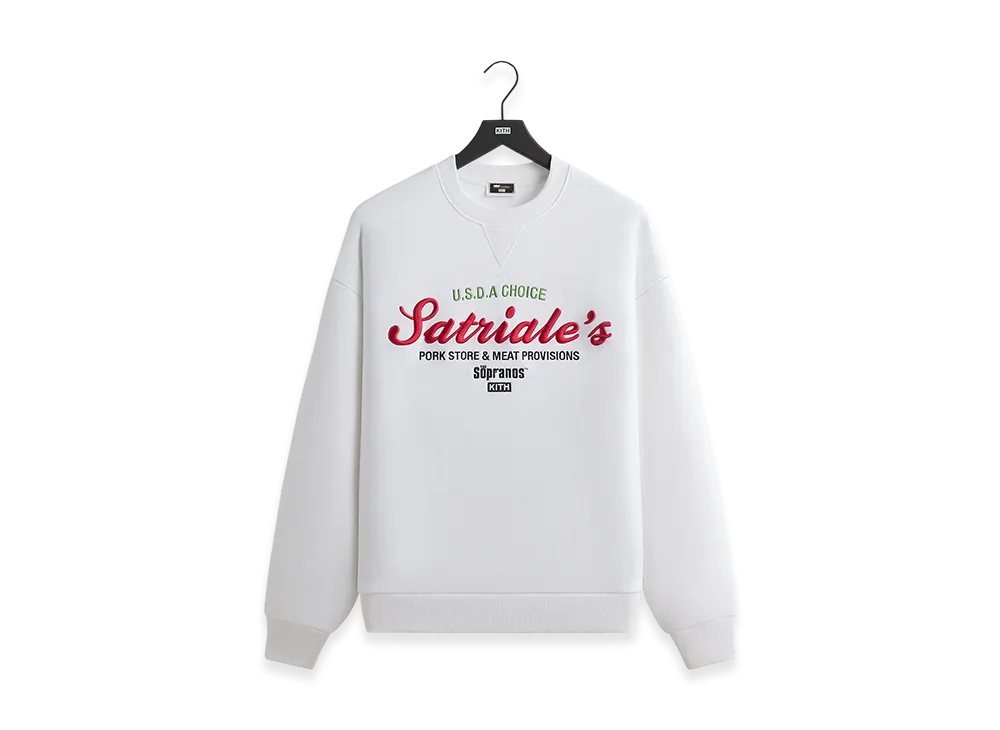 Kith x The Sopranos Satriale's Nelson Crewneck "White"