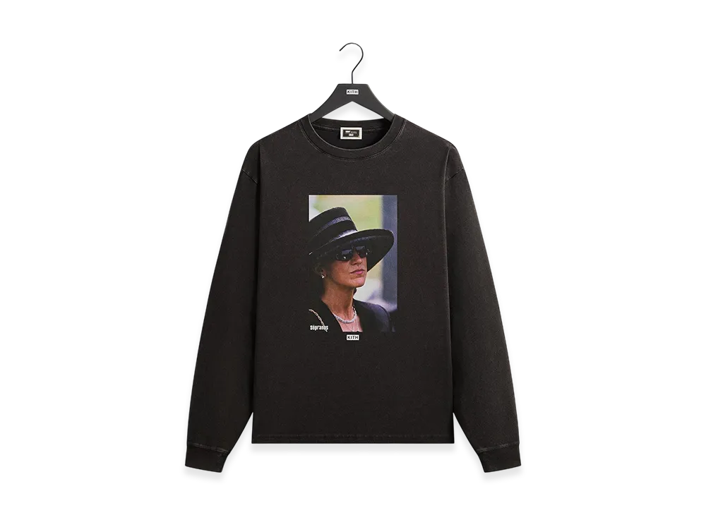 Kith x The Sopranos Carmela Vintage Long Sleeve Tee "Black"