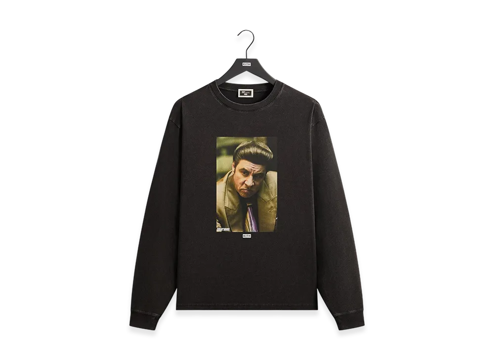 Kith x The Sopranos Silvio Vintage Long Sleeve Tee "Black"