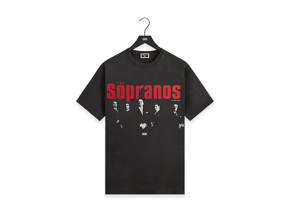 Kith x The Sopranos Est.1990 Poster Vintage Tee "Black"