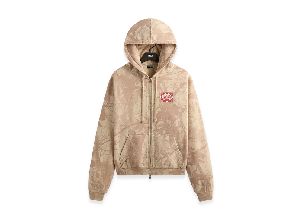 Kith x Columbia Camo Vintage Braxton Zip Up Hoodie "Veil"