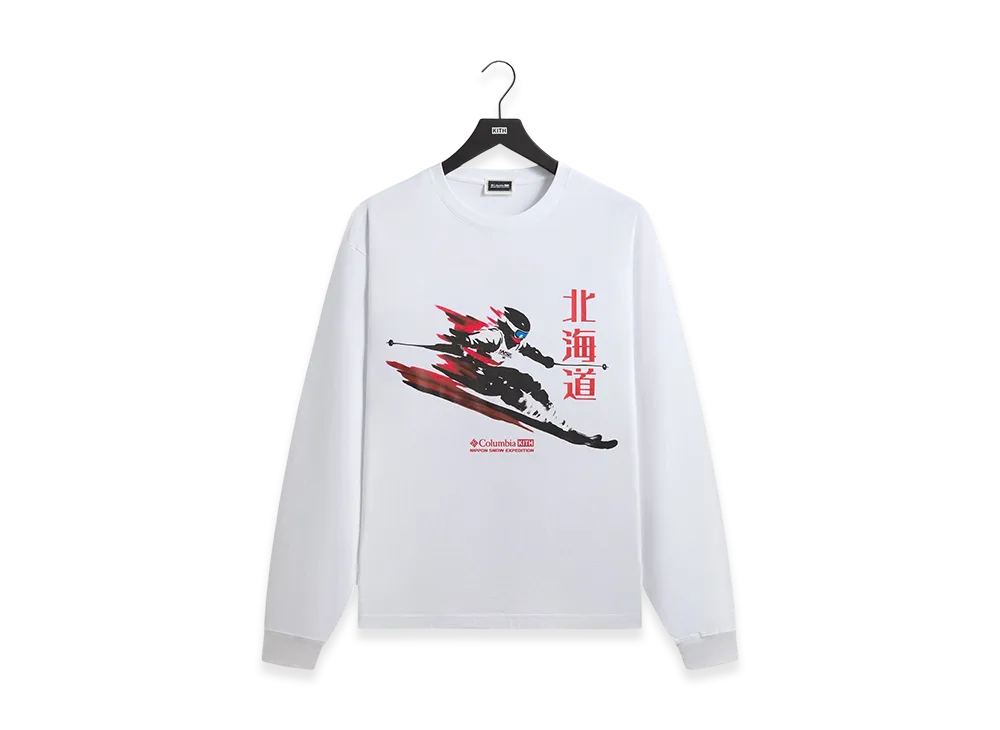 Kith x Columbia Skier Vintage Long Sleeve Tee "White"