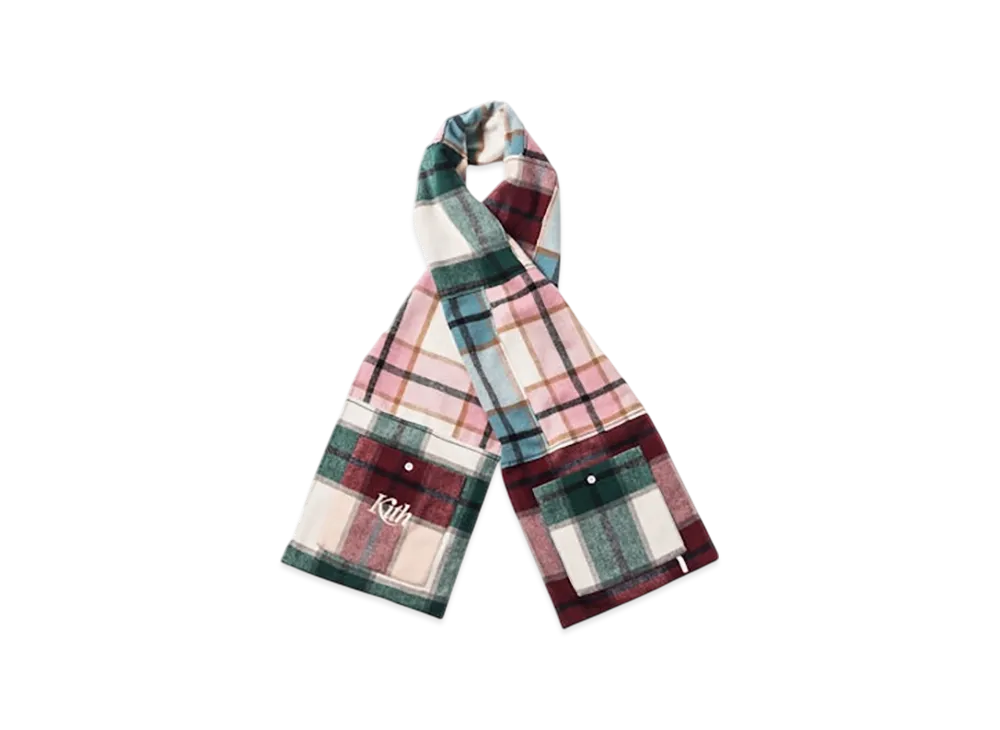 Kith Flannel Patchwork Scarf "Multi"