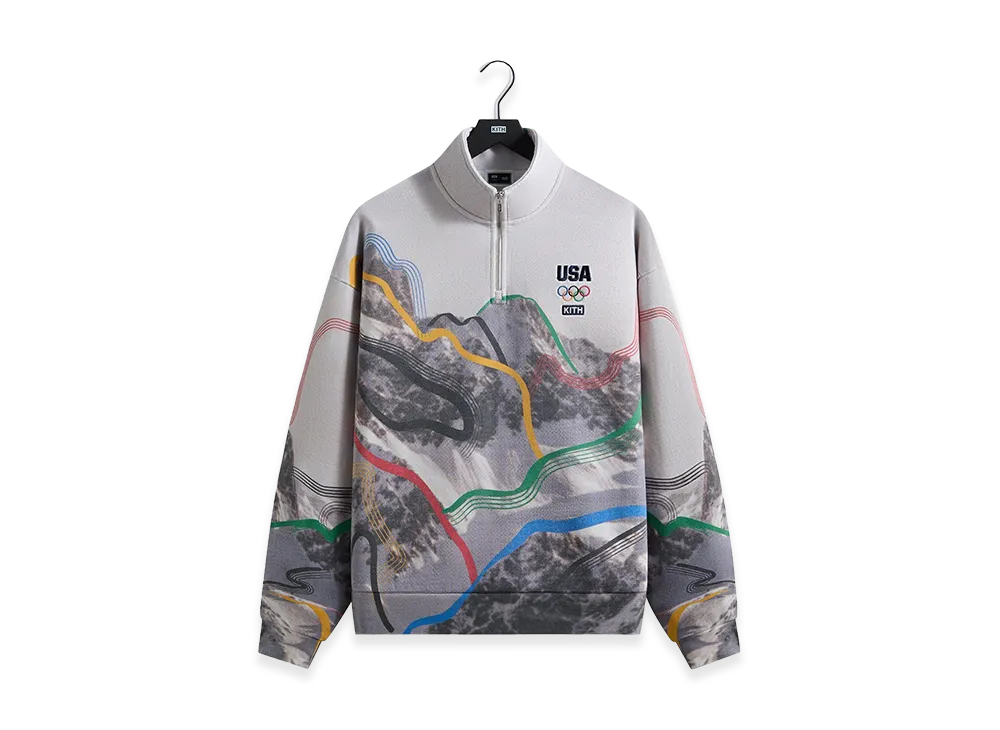 Kith x Team USA Winter Mountain Quarter Zip "White"