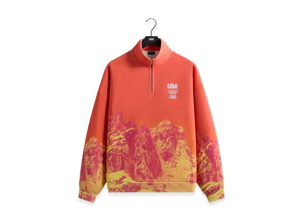 Kith x Team USA Winter Mountain Quarter Zip "Citrine"