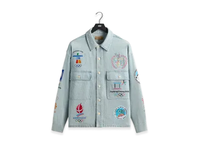 Kith x Olympics Heritage Marks Henson Shirt "Light Indigo"