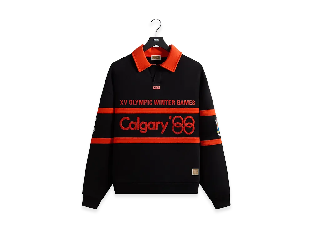 Kith x Olympics Heritage Calgary Vintage Nelson Rugby "Black"